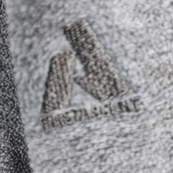 Eddie Bauer Men’s L ¼‑Zip Sweater Fleece Hoodie Gray Pocket Pullover Outdoor - Picture 4 of 9